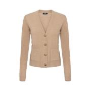 Elisabetta Franchi Stiliga Sweater Modeller Beige, Dam