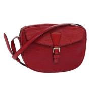 Louis Vuitton Vintage Pre-owned Laeder axelremsvskor Red, Dam