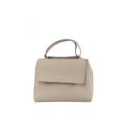 Orciani Dam Läderhandväska Sveva Medium Beige, Dam