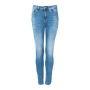 Liu Jo Slim Fit High Waist Jeans Blue, Dam