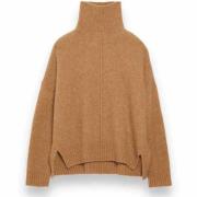 Vanessa Bruno Borstad Hög Hals Jumper Brown, Dam