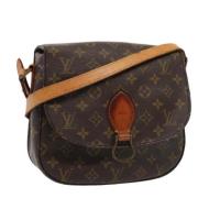 Louis Vuitton Vintage Pre-owned Canvas axelremsvskor Brown, Dam