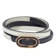 Fendi Vintage Pre-owned Laeder armband Black, Dam