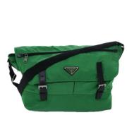 Prada Vintage Pre-owned Nylon prada-vskor Green, Dam