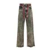 Marni Marmorerad Flare Jeans Brown, Herr