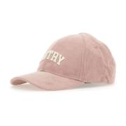 Autry Corduroy Baseball Cap med Brim Stitching Pink, Unisex