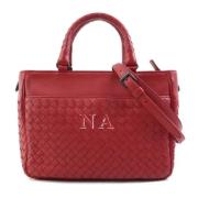 Bottega Veneta Vintage Pre-owned Laeder handvskor Red, Dam