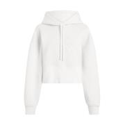 Calvin Klein Premium Scuba Sweatshirt White, Dam