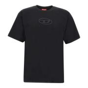 Diesel Svarta T-shirts och Polos för Män Black, Herr