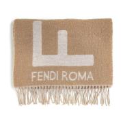 Fendi Lyxig Halsduk Kollektion Beige, Dam