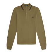 Fred Perry Långärmad Regular Fit Polo Tröja Brown, Herr