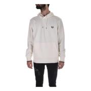 Fred Perry Beige Herrhoodie med Framficka Beige, Herr