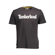 Timberland bomullst-shirt i svart Black, Herr