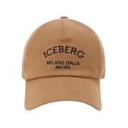 Iceberg Solid Dye Cotton Baseball Cap Brown, Dam