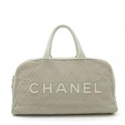 Chanel Vintage Pre-owned Canvas chanel-vskor Gray, Dam