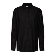 InWear Svart Snygg Skjortblus Black, Dam