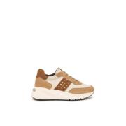 Nerogiardini Amber-cream Sneakers i Mocka och Läder Beige, Dam