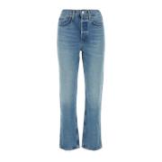 Agolde Klassiska Denim Jeans Blue, Dam