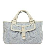 Celine Vintage Pre-owned Canvas handvskor Blue, Dam