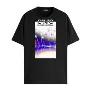 Costume National Mäns Regular T-shirt Black, Herr