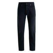 Hugo Boss Slim Fit Jeans med Läderlogo Blue, Herr