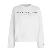 Tommy Hilfiger Dam Logo Sweatshirt White, Dam