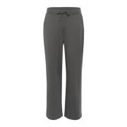 Kaffe Straight Pants Svart Ostron Gray, Dam