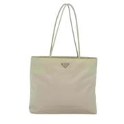 Prada Vintage Pre-owned Tyg prada-vskor White, Dam