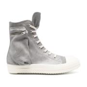 Rick Owens Cargo Sneakers i Denim Finish Gray, Herr