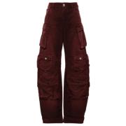 The Attico Cargo Byxor Röd/Burgundy Red, Dam