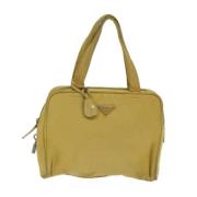 Prada Vintage Pre-owned Tyg prada-vskor Yellow, Dam