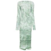 MM6 Maison Margiela Iguana Midi Klänning Green, Dam