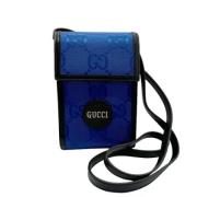 Gucci Vintage Pre-owned Nylon gucci-vskor Blue, Dam