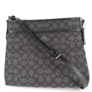 Coach Pre-owned Pre-owned Canvas axelremsvskor Black, Dam