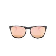 Oakley Orange Fyrkantig Ram Spegelglasögon Orange, Unisex