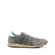 Premiata Lucy Nylon och Mocka Sneakers Gray, Herr