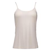 No man's land Creme Singlets Beige, Dam