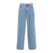 Martine Rose Blå Wide Leg Jeans Blue, Herr