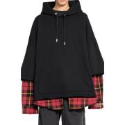 Mastermind World Svart Skull Hoodie med Snörning Black, Herr