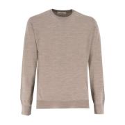 Mauro Ottaviani Elegant Crew Neck Sweater Beige, Herr