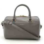 Yves Saint Laurent Vintage Pre-owned Laeder handvskor Gray, Dam