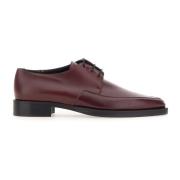 Fabiana Filippi Burgundy Läder Oxford Skor Red, Dam