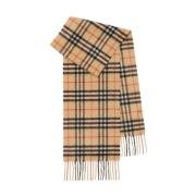 Burberry Vintage Check Cashmere Scarf Beige, Unisex