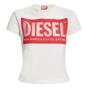 Diesel Vita T-shirts och Polos White, Dam