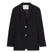 Closed Svarta Blazers Elegant Stil Black, Dam