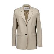 Closed Beige Blazers Beige, Dam