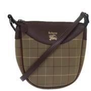 Burberry Vintage Pre-owned Canvas axelremsvskor Brown, Dam