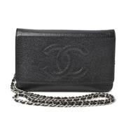 Chanel Vintage Pre-owned Laeder chanel-vskor Black, Dam