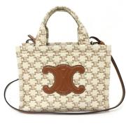 Celine Vintage Pre-owned Canvas celine-vskor Beige, Dam