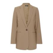 Soaked in Luxury Snygg Blazer Jacka Valnöt Brown, Dam